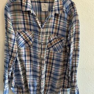 American Eagle Outfitters Multicolor Plaid Shirt